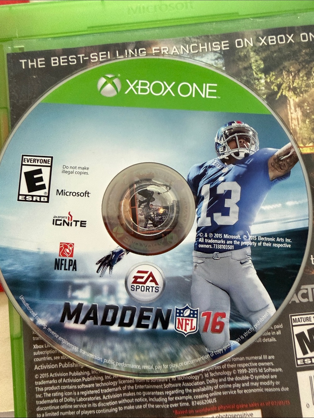 Microsoft Xbox One Madden NFL 16 - Blue Game Disc